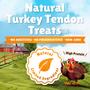 Imagem de Dog Treats Gootoe Turkey Tendon 454g (pacote com 1) para raças pequenas