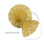 Imagem de Doilies Fundo Bandeja Papel Rendado Dourado 18,5cm 80Un