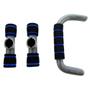 Imagem de Dois Apoios para Flexao Simples com Base Antiderrapante Azul Liveup Sports