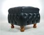 Imagem de Dois Puffs Decorativo Chesterfield Quadrado - Preto