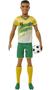 Imagem de Doll Soccer Feminina, Cabelo Curto, Uniforme 21, Bola Futebol, Chuteiras, Meias Altas, Presente Esportivo 3+