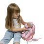 Imagem de Doll Travel PlaySet - Baby Doll Car Seat Carrier Mochila com 12 Polegadas Soft Body Doll inclui garrafas de boneca e acessórios de brinquedo ... (Hispânico)