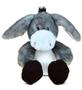 Imagem de DolliBu Pelúcia Burro Recheado Animal - Soft Fur Huggable Grey Donkey, Adorável Playtime Donkey Plush Toy, Cute Farm Life Cuddle Gift, Super Soft Plush Doll Animal Toy for Kids and Adults - 9 Inch