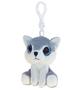 Imagem de DolliBu Wolf Plush Big Eyes Keychain Stuffed Animal - Soft Wild Mountain Animal Charm com Olhos Grandes Cintilantes, Decorativo Zoo Plush Toy Accessory & Fun Buddy Clip For Kids Keys, Bolsa, Mochila e Bolsas