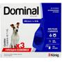 Imagem de Dominal pipeta para cães 5,1 a 10kg 1ml azul 3 unid. kit com 20 cxs prevenção de pulgas e carrapatos