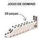 Imagem de Domino Osso Profissional Branco Grosso Resistente 49X23X9mm