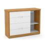 Imagem de Dormitório Completo Infantil Tutto New 4 Portas, Cômoda, Berço Multifuncional Formare e Colchões D18 e D33 - Matic Móveis