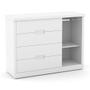 Imagem de Dormitório Tutto New 2 Portas, Cômoda 1 Porta e Berço com Capitonê e Colchão Supreme - Matic Móveis