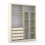 Imagem de Dormitório Tutto New 4 Portas, Cômoda, Berço com Colchão D18 e Mesinha - Matic Móveis