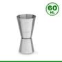 Imagem de Dosador de Bebidas Duplo 30/60ml Inox Para Drinks