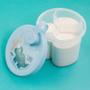 Imagem de Dosador de leite em pó com 3 divisórias e Potinho Tampa Rosca Dinossauro