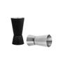Imagem de Dosador Drinks Copo Duplo Inox Preto e Prata Kit Bar 50 25ml