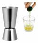 Imagem de Dosador Duplo Inox 30/60 ML Drink Vodka Gin Cachaça Whisky Bartender