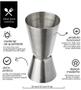 Imagem de Dosador Para Bebidas Duplo 50 E 25 Ml Em Aço Inox