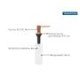 Imagem de Dosador Tramontina Inox Rose Gold Com Recipiente 500Ml