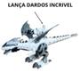 Imagem de Dragão Robo Brinquedo Dinossauro Lança Dardos Anda Bate Asas