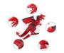 Imagem de Dragão Vermelho Lendários Figura Eletrônica Controle Remoto