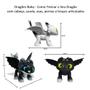 Imagem de Dragões Filhotes do Banguela Kit com Dusk Eclipse e Dawn Licenciado Dreamworks