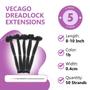 Imagem de Dreadlock Extensions Vecago 50 Strands 0,4 cm 100% cabelo humano