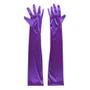 Imagem de DreamHigh Women's Party Wedding 21 "Luvas de dedo de cetim longo violeta