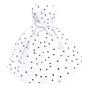 Imagem de Dressy Margarida Branco e Preto Polka Dot Fancy Party Dress para meninas Halloween Princesa Fantasias Birthday Christmas Party Outfits Tamanho 10 Branco 287