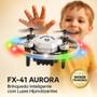 Imagem de Drone Controle Remoto Giratório 360º Voa 100M Aurora Ball FX 41 Presente Crianças Inquebrável