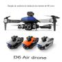 Imagem de Drone D6 Mini, Kit 1 à 3 Baterias Câmera 4K HD Professional  Fotografia Aérea Quadcopter Dobrável, Evitar Obstáculos,