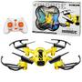 Imagem de Drone Mirage Amarelo com Controle 2.4Ghz Semi Profissional