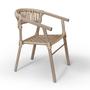 Imagem de Duas Cadeira Jasmim Em Alumínio Com Corda Náutica Área Externa