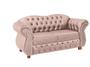 Imagem de Duas Namoradeiras Chesterfield Merlô 2 Lugares - Suede Rosa Claro / Decoração, recepção, sala tv estar