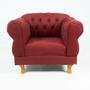 Imagem de Duas poltronas Chesterfield Capitonê Elisabeth - Suede Bordo / Decoração, Recepção, Salas de Tv e Estar