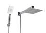 Imagem de Ducha Chuveiro Inox 304 20x20 cm com Ducha Manual em ABS com Trava
