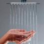 Imagem de Ducha De Teto Inox Ss304 Slim 25X25 Com Braço Quadrado