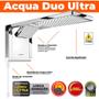 Imagem de Ducha E Chuveiro Eletronico Moderno Luxo White Cromado Acqua Duo Ultra 127v 5500w