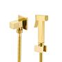 Imagem de Ducha Higienica Para Banheiro Quadrada Dourada/Gold Metal
