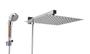 Imagem de Ducha Inox 30 cm com Ducha Manual em ABS com Esferas Ionizantes