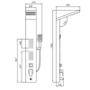 Imagem de Ducha Vertical Premium Com Hidromassagem E Cascata Inox