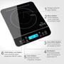 Imagem de Duxtop Fogão de Indução Portátil 1800W com LCD e Sensor Touch (Prata)