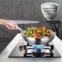 Imagem de Duxtop Frigideira de Aço Inox 9.5” Compatível com Indução (Prata)