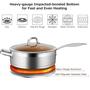 Imagem de Duxtop Sauté Pan Antiaderente 5.5Qt Indução com Tampa FUSION Ti (Cobre)