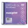 Imagem de DVD Gravável DVD+R Dual 8,5 GB, 240 min, 8x Slim - Maxprint