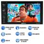 Imagem de DVD Player 2 Din Fiat Strada 2020 2021 6.2" Polegadas Espelhamento Bluetooth USB SD Card + Moldura Painel + Câmera de Ré