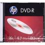 Imagem de Dvd -r gravável 4.7gb 120min 16x slim Hp