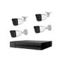 Imagem de Dvr Hilook Ik Sem Preto Kit 4142Bh Mh W 4 Canais Câmeras 1080P Fio E Branco