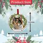 Imagem de E&S Importas Calico Cat Ornamento - Pets - DIY Personalizável - Presentes de Gato - Ornamento Redondo de Cerâmica com Acabamento Envidraçado - Decoração X-mas - Enfeites de Natal Presentes artesanais - Ornamentos para amantes de animais de estimaçã