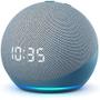 Imagem de Echo Dot (4ª Geração) com Relógio e Alexa - Smart Speaker Azul  AMAZON