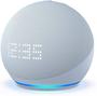 Imagem de Echo Dot 5ª Geração Com Relógio - Smart Speaker com Alexa - Display de LED - Azul Claro