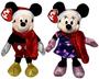 Imagem de Edição Especial De Natal Disney - Kit Casal Bonecos De Pelúcia Pequenos - Decoração Natalina - Dtc : Mickey Mouse + Minnie Mouse