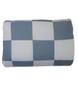 Imagem de Edredom Berço Malha 100% Algodão Patchwork Branco e Cinza Arrumadinho Enxovais