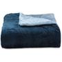 Imagem de Edredom Buettner Casal Plush Flannel Dupla Face 220mx240m Azul Jeans Escuro &amp Azul Jeans Claro
